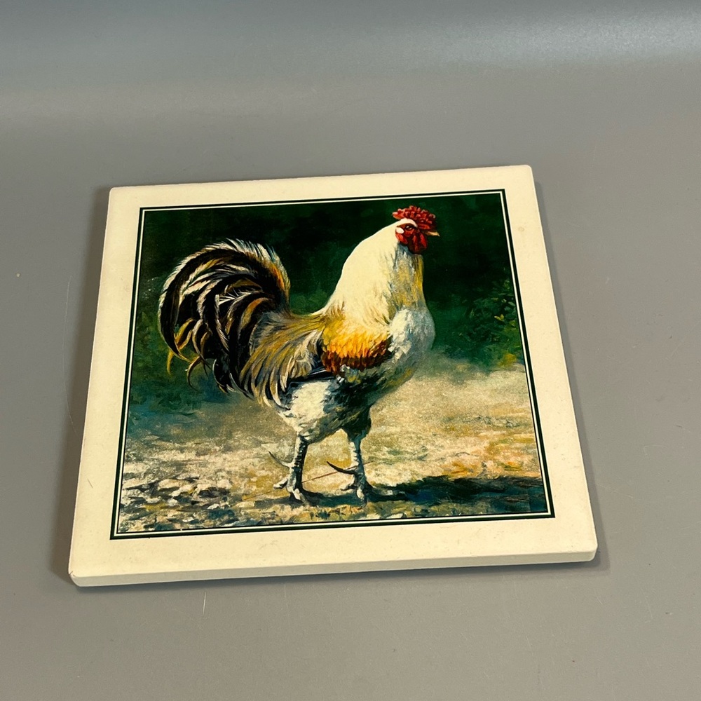 Of The Walk Ceramic 6” X 6” Trivet Tile Art By Laurie Snow Hein Cork Backed